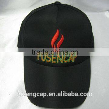 Microfiber cap fitted embroidered sports 6 panel baseball hat