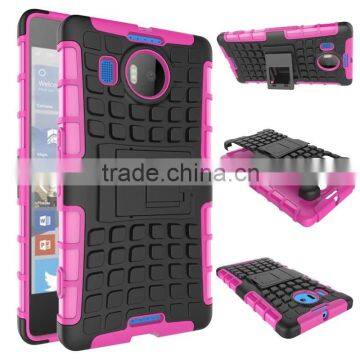 Cheap goods from china Rugged Hard Robot Back Cover Stand Holder kickstand case for lumia 950xl made in china