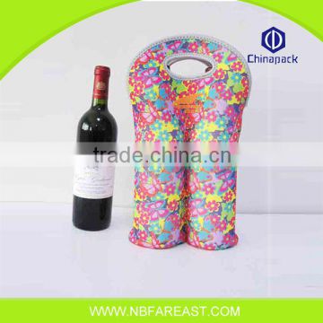 Cheap high quality non woven wine gift bottle bag, eco-friendly wine bag