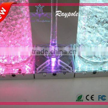 Multi-color rechargeable led centerpiece light base/wedding favor lighting with remote control