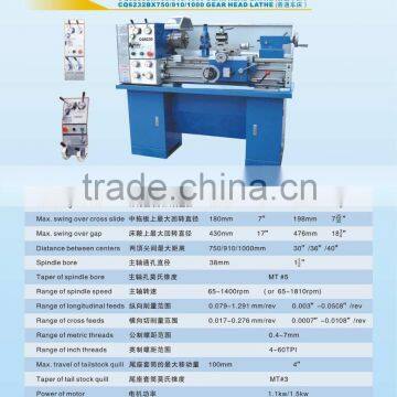 mini manual machine CQ6230B/6132B bench lathe metal