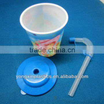 3d water cup with lid and straw for children