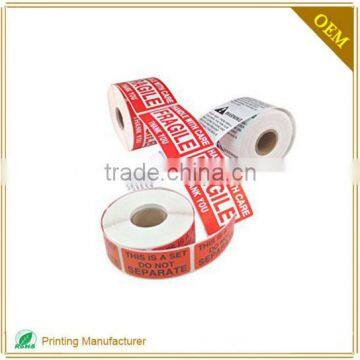 Factory Price Custom Printing Warning Adhesive Sticker Labels