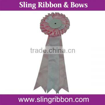 Wholesale Big Size Satin Business Ribbon Rosette