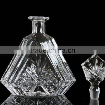 luxury crystal wine bottle for business gift