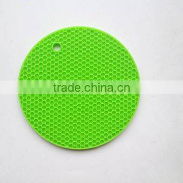 Honeycomb style round silicone insulate pad, heat resistant pad