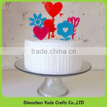 Heart shaped and flower shaped colorful cake toppers to decorate your cake perfectly