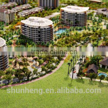 Architectural Residential Building Scale Model With Lighting System