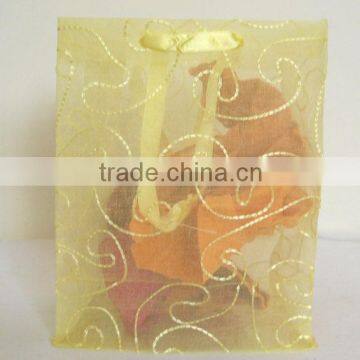 Organza Gift Bag With Hand Embroidery