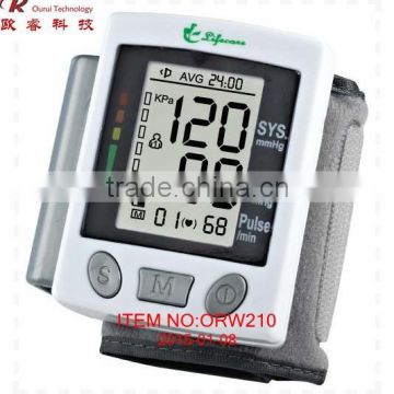 ORW210 wrist type digital blood pressure machine