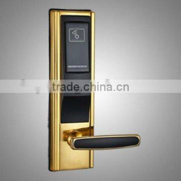 Zinc alloy RFID card lock with low power consumption and low temprature , RFID hotel door lock system K-3000XB6