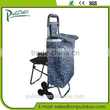 Supermarket Shopping Cart Bag With Side Heatproof Pockets And Seat