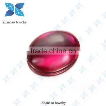 oval shape syntheitc 5# ruby stone