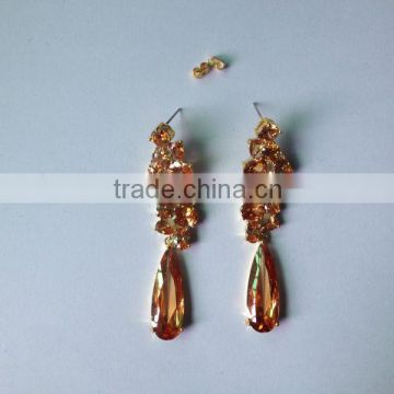 Arab style cubic zircon bridal earring