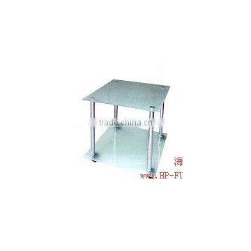 glass trolley (glass and steel trolley,tempered glass trolley) HP-8-049