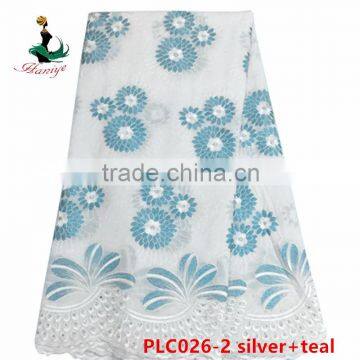 Haniye 2016/top Quality Hot Selling Cheap Price for Man Dress Swiss Voile Lace Polish Cotton Laces /PLC026 photo-2