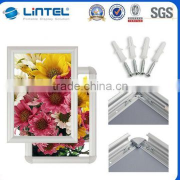 Wall mounted picture snap frame