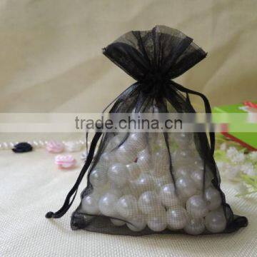 Wholesale Cheap Fancy Customized Black Organza Bags for Wedding photo-3