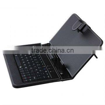 7 inch Tablet case with Mic usb port Keyboard Leather Case with mic usb port