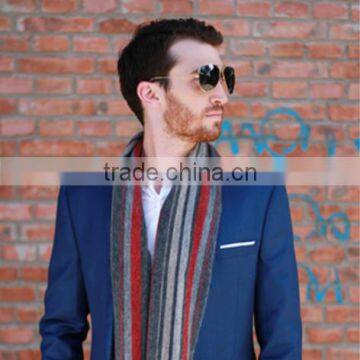 2014 Winter warm men scarf wool knitting grid scarves