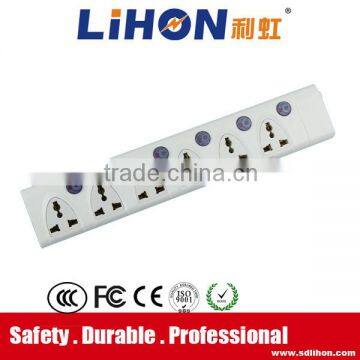 Multi Socket Extension Cord 6 pin 13 amp Electrical socket