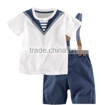 2016 new arrival sailor clothing little gentleman set boys clothing sets