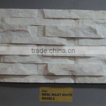 White marble panel