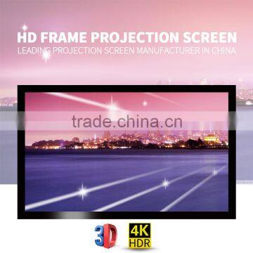 Home theater system 120 inch 16:9 fixed frame projector screen with front projection screen