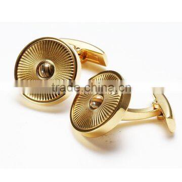 Fashion jewelry Gloden plating stainless steel cufflink fancy design men shirt