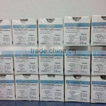 polypropylene suture with needle