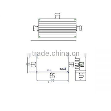 380-960/1710-2200MHz, Wideband RF Diplexer