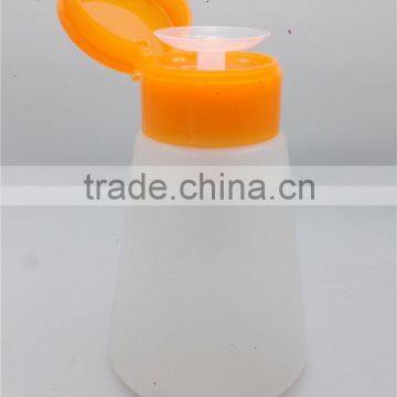 PE PP Plastic Nail Polish Remover pump nail cleanser