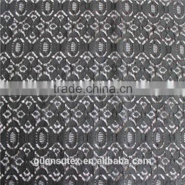 Net Black Cotton Lace Fabric, French Guipure Lace Fabric for Wedding Dress photo-1