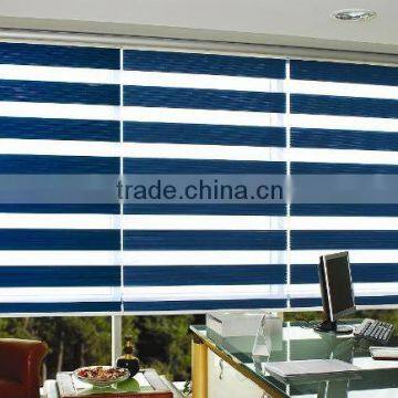 Office decro zebra blind double layer zebra roller blind