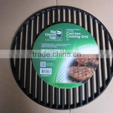 Custom Cast Iron Grill Grates/Grids With Black Color Porcelain Enamel and Eco-Friendly Quality