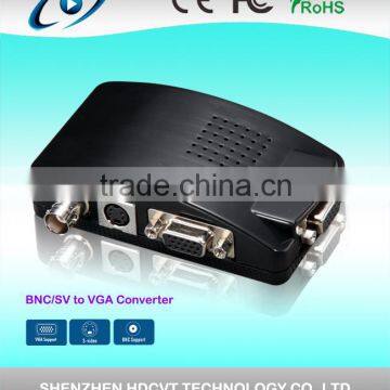 High quality BNC+Svideo to VGA converter