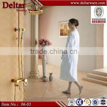 luxury design 5 star hotel body Shower mixer ,Royal gold Shower Mixer for Bathroom Shower mixer