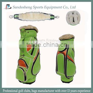 Green PU Leather Junior Golf Bag