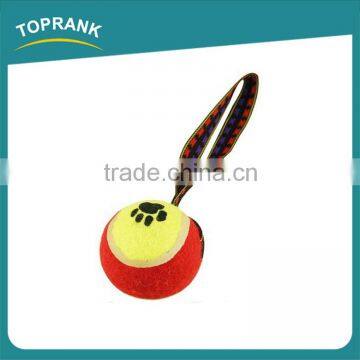 Hot sale dog training toys pet dog bouncing tennis ball with rope
