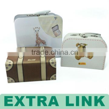 ALibaba China Supplier New Product Cheap metal handle Cardboard paper Suitcase