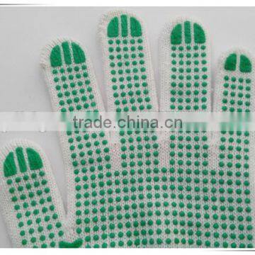 BSSAFETY China Supplier Poly Cotton Knitted Pvc Dotted Safety Gloves, Cheap Work Gloves photo-6