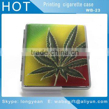 Leather Pocket Cigarette Tobacco Case Box Holder