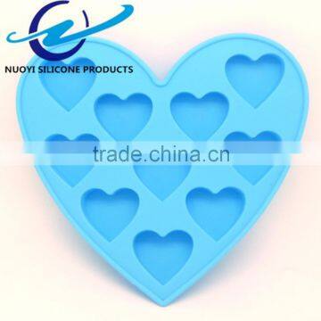 Hot Sell DIY Heart Shape Christmas Silicone Ice Cube Tray