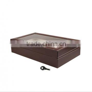 Chinese Factories Wholesale Custom PU Leather Jewelry Box, Multi-function Watch Boxes, Glasses Boxes