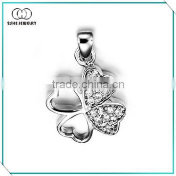 HOT SALE classical 925 sterling silver pendant jewelry 4 clover