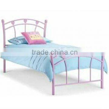 Pink Steel/metal Single Princess Bed