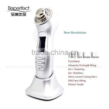 Portable Ultrasonic beauty Nano LED skin problems slover