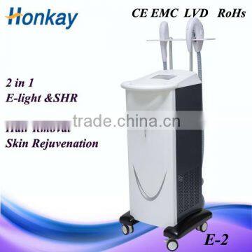 2 handles elight SHR ipl hair removal machine