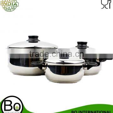 Stainless Steel Dutch Oven W/lid 20 cm & Bakelite Handles & Knobs