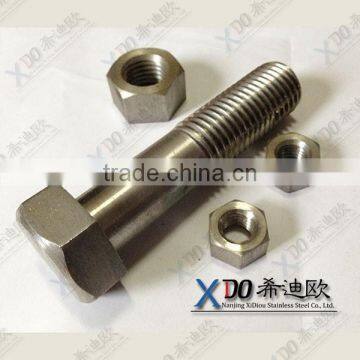 316L.317L.309S.310S stainless steel din931half thread hex bolts online shopping